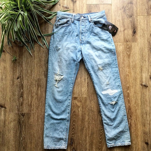 NWT LEVIS 501 ORIGINAL BUTTON FLY HIGH RIS… - Picture 2 of 9